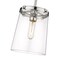 Z-Lite Callista 1 Light Mini Pendant, Polished Nickel & Clear 3032MP-PN - alternate 3